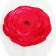 brosa floare rosie gigant cu cristal 15 cm