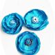 set flori albastre de matase