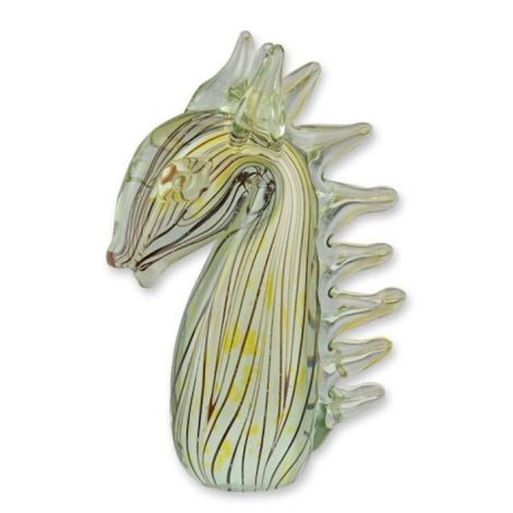 Cap de calut-figurina din sticla Murano