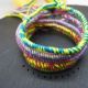 Set bratari handmade unicat -rasucite din ata bumb