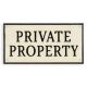 Placheta decorativa "Proprietate Privata"