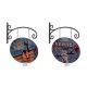 Decoratiune metalica pentru perete cu doua fete 
