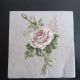 servetel intreg 25-25 cm trandafir vintage