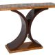 Consola Art Deco din lemn masiv furniruit
