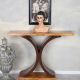 Consola Art Deco din lemn masiv furniruit