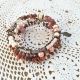 bratara boho spirala roz rodonit antichizat
