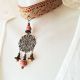 colier chocker boho rustic dantelat filigranat