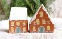 Casute decorative de Craciun