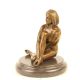Nud-statueta din bronz cu un soclu din marmura