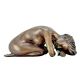 Nud inclinat-statueta din bronz masiv