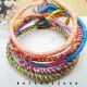 Set bratari handmade unicat -rasucite din ata bumb