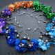 Cercei handmade statement unicat - design floral 