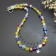 Colier handmade - Millefiori si perle cultura cod