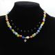 Colier handmade - Millefiori si perle cultura cod