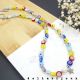 Colier handmade - Millefiori si perle cultura cod