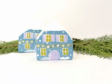 Casute decorative de Iarna