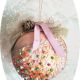 glob rustic roz dantelat decor Craciun