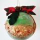 glob rustic verde dantelat decor Craciun