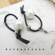 Cercei Handmade Tub Negru Siliconat - Perl - Desi
