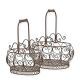Set doua cosuri din fier forjat antik brown