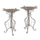 Set doua fantani pentru pasarele antik grey