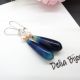 Cercei handmade unicat - agate si perle cod1126