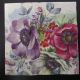 servetel intreg 25-25 cm anemone roz mov