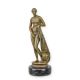 Femeie nud-statueta din bronz cu un soclu marmura
