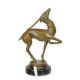 Pui de cerb-statueta din bronz cu soclu marmura