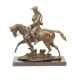 Ludovic al XV-lea clare-statueta din bronz 