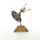 Almeria-statueta din bronz pictat cu un soclu din 
