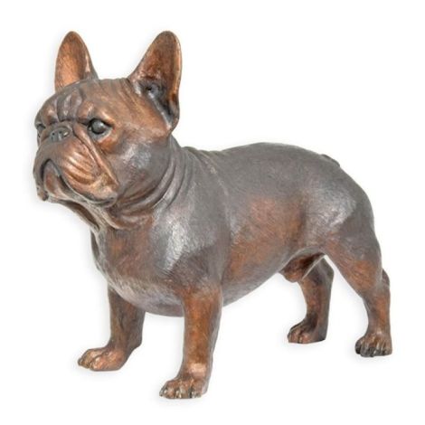 Buldog francez-statueta din bronz masiv