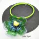 Colier statement handmade unicat - PET-uri plasti