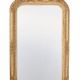 Oglinda Rococo din cristal cu o rama aurie