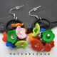 Cercei Handmade din Foamiran cu Flori i Mrgele 