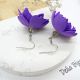 Cercei Handmade din Foamiran cu Flori i Mrgele 
