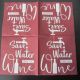 servetel intreg 25-25 cm save water drink wine