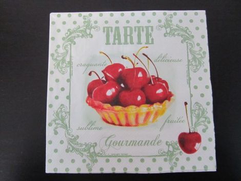 servetel intreg tarta tarte cirese fructe