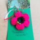 martisor floare ciclam crosetata