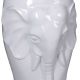 Scaun ceramica asiatica alba cu elefant