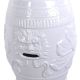 Scaun ceramica asiatica alba cu dragoni