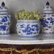 Jardiniera ceramica albalbastra