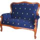 Sofa Chippendale din lemn mahon 