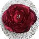 Brosa floare grena gigant cu cristale 17 cm