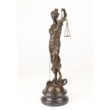 Justitia-statueta din bronz
