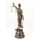 Justitia-statueta din bronz