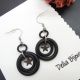Cercei handmade statement - Stil Industrial - cauc