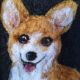 Corgi tablou din lana impaslita