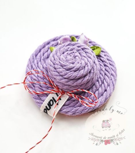 Martisor palarie mov lila