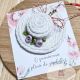 Martisor palarie alba